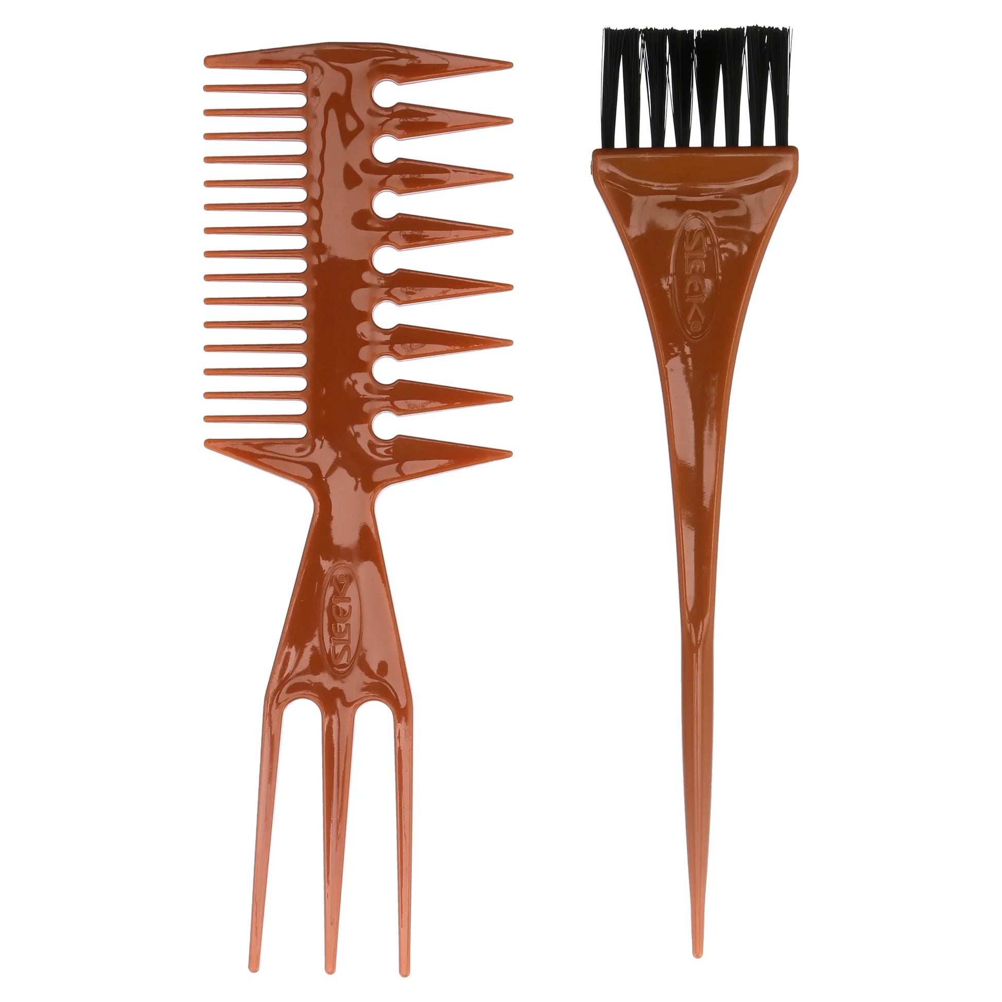 Assorted Comb Set, Brown, 10 Count