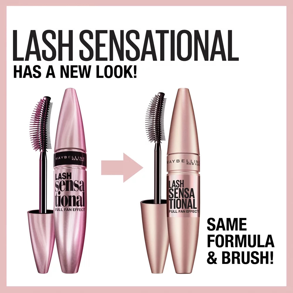 Lash Sensational Washable Mascara Makeup, Midnight Black, 0.32 Fl. Oz.