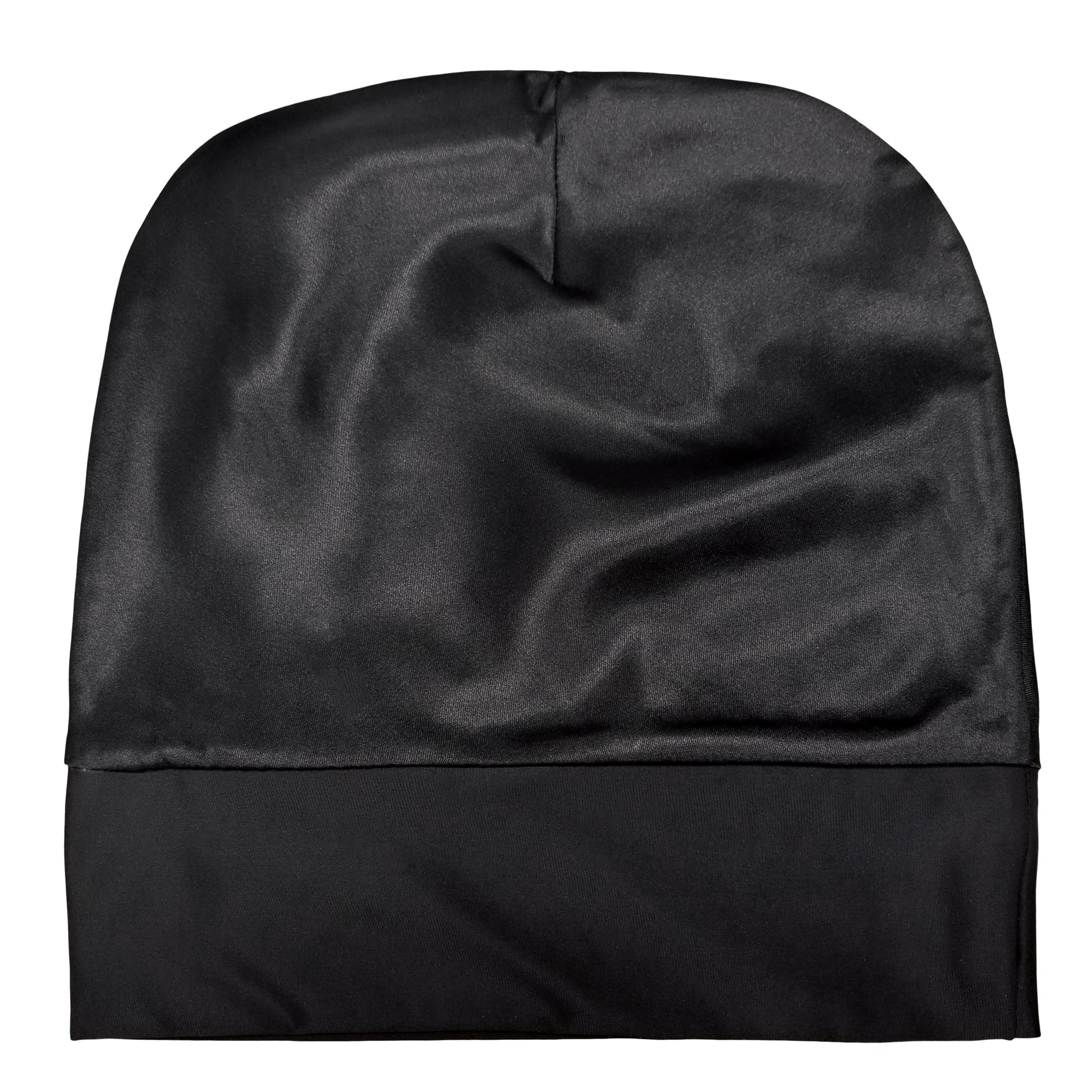 (3 Pack)  Double-Lined Silky Cap, Black
