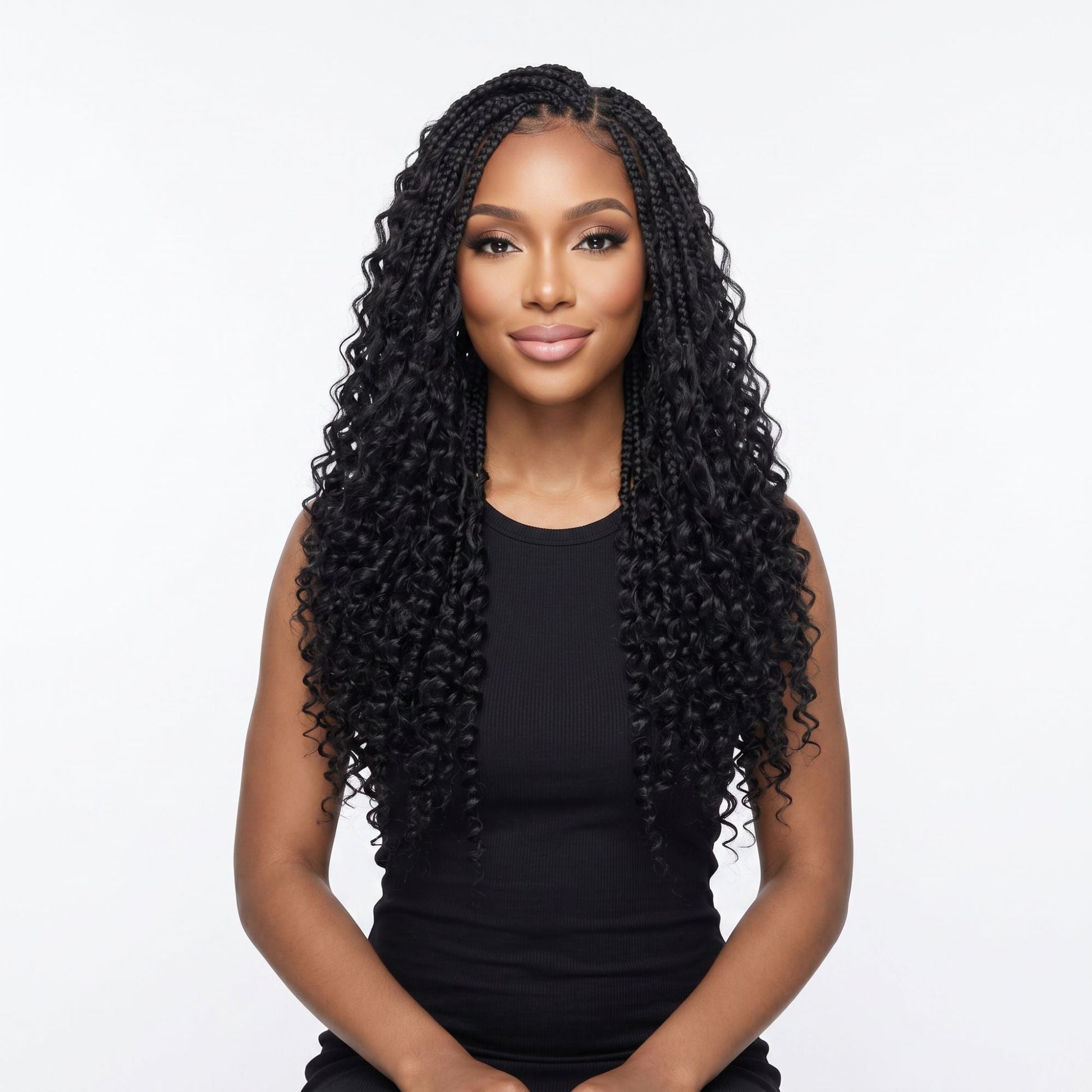 16" Deep Wave Feather Crochet