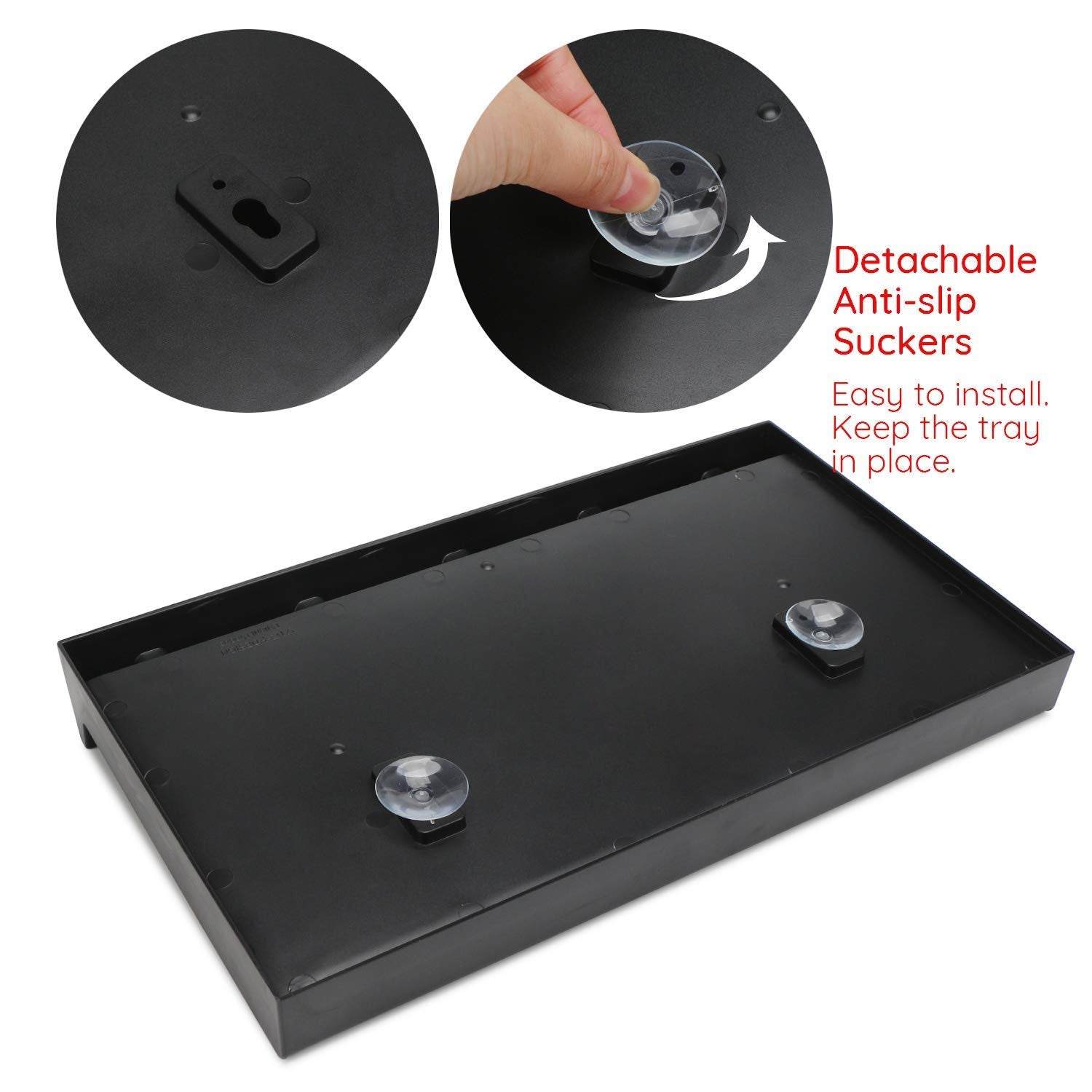 Barber Clipper Tray, Holder and Rack, Anti-Slip Black Salon Organizer, Razor Case, 5 Notches Professional Hair Trimmer Holder, Hairdresser Stylist Barbers Tools Box