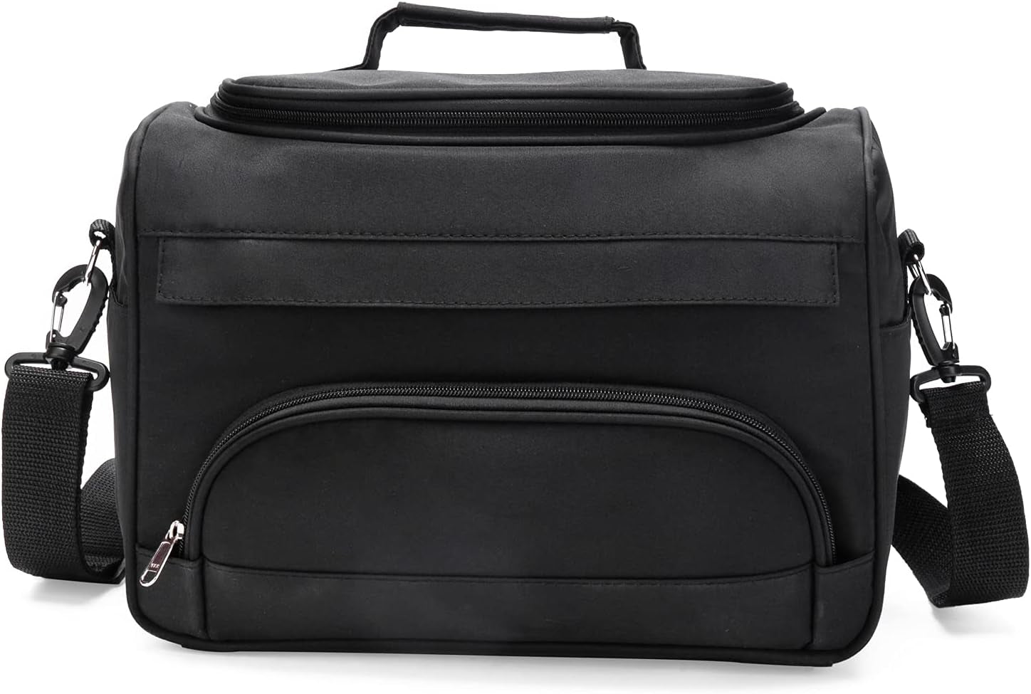 VERSAINSECT Airdressing Bags for Stylists Hairdresser Bag for Supplies with Shoulder Strap Cosmetics Beauty Hairstylist Bag Makeup Salon Organizer Bag with YKK Zipper (BLACK), 13.8" X 8.7" X 9.5"
