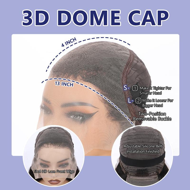 Body Wave Lace Front Wigs Human Hair 13X4 HD Transparent Lace Frontal Wig 180% Density Glueless Frontal Wigs for Black Women Pre Plucked with Baby Hair