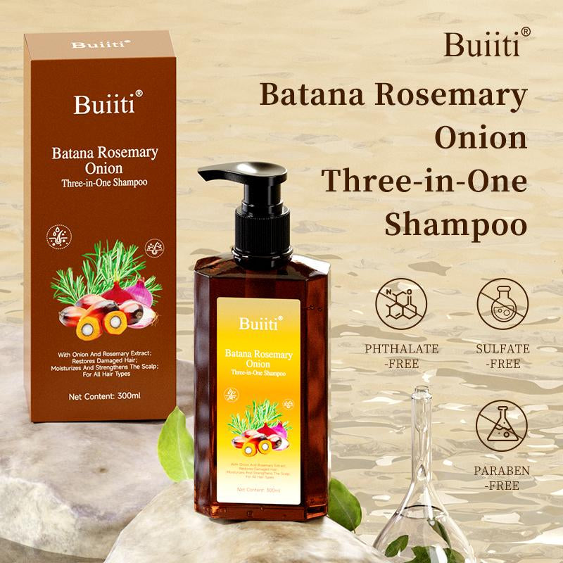 Buiiti Batana Oil Shampoo - for Hair Growth | Reduces Hair Loss | Rosemary Shampoo | Repairs, Strengthens, & Nourishes All Hair Types | Adds Shine & Leaves Hair Feeling Soft , (10.14 Fl Oz)