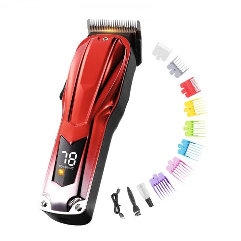 VEVOR Professional Hair Clipper Men'S Barber Clipper 6800RPM with LCD Display