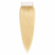 Blonde Straight 4x4 Transparent Lace Closure