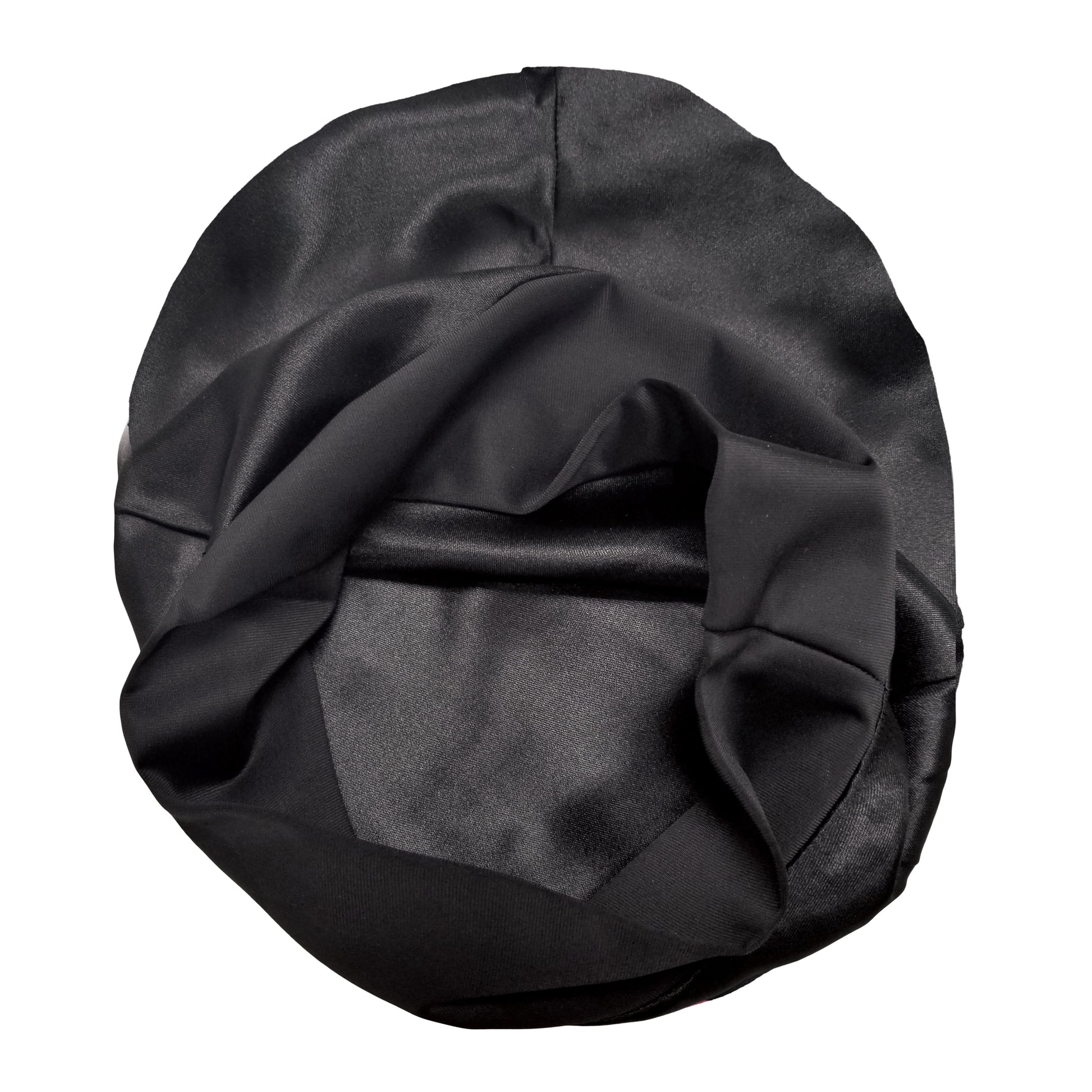 (3 Pack)  Double-Lined Silky Cap, Black