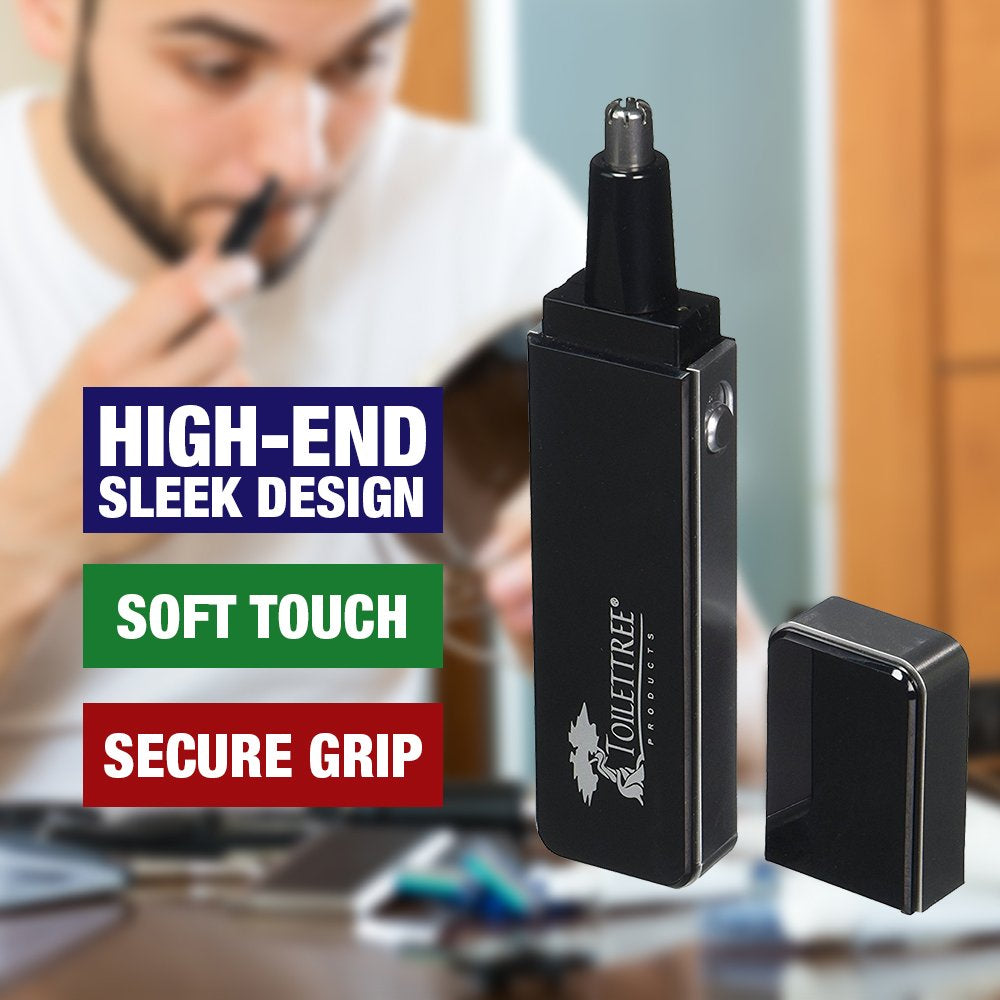 Sleek Nose Hair Trimmer with Precision Cutting Tip