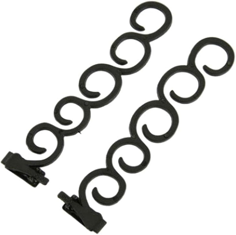 1 Pair Black DIY Styling Ponytail Maker French Braid Tool - Braiding Hair Styling Clip for Women and Girls