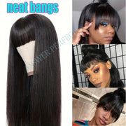 250% Density Brazilian Virgin Straight Human Hair Wig