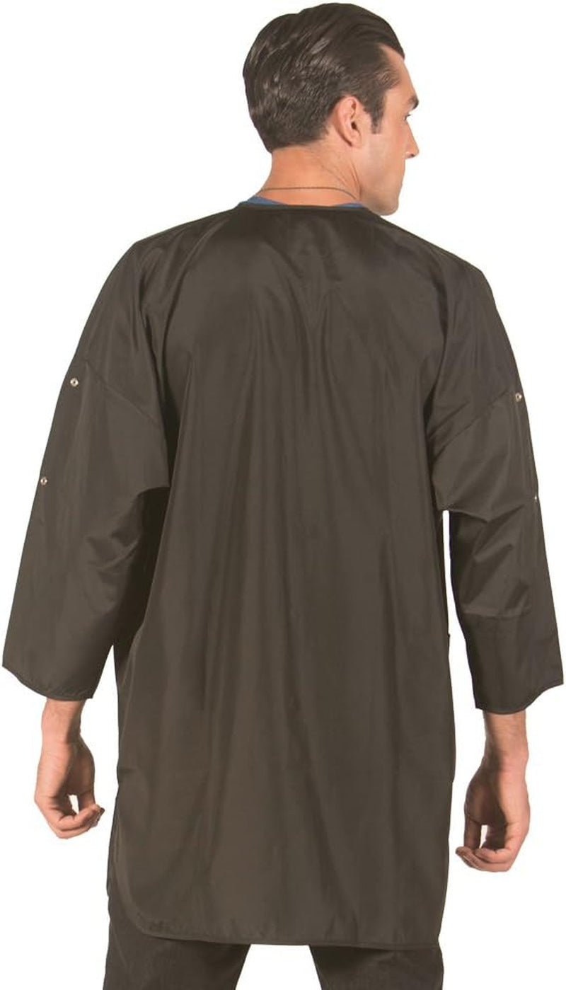 428 Unisex Groomer Snap Button Big Shirt. Hair, Water and Bleach Resistant. Barber Apron & Hair Stylist Apron One Size