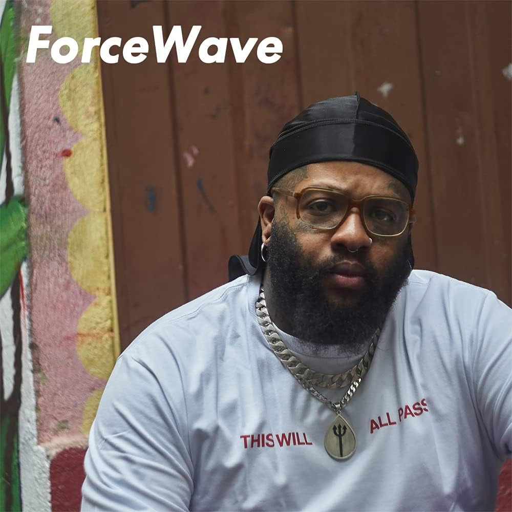 12 Pieces Silky Durag for Men Women Satin Durags for 360 Waves