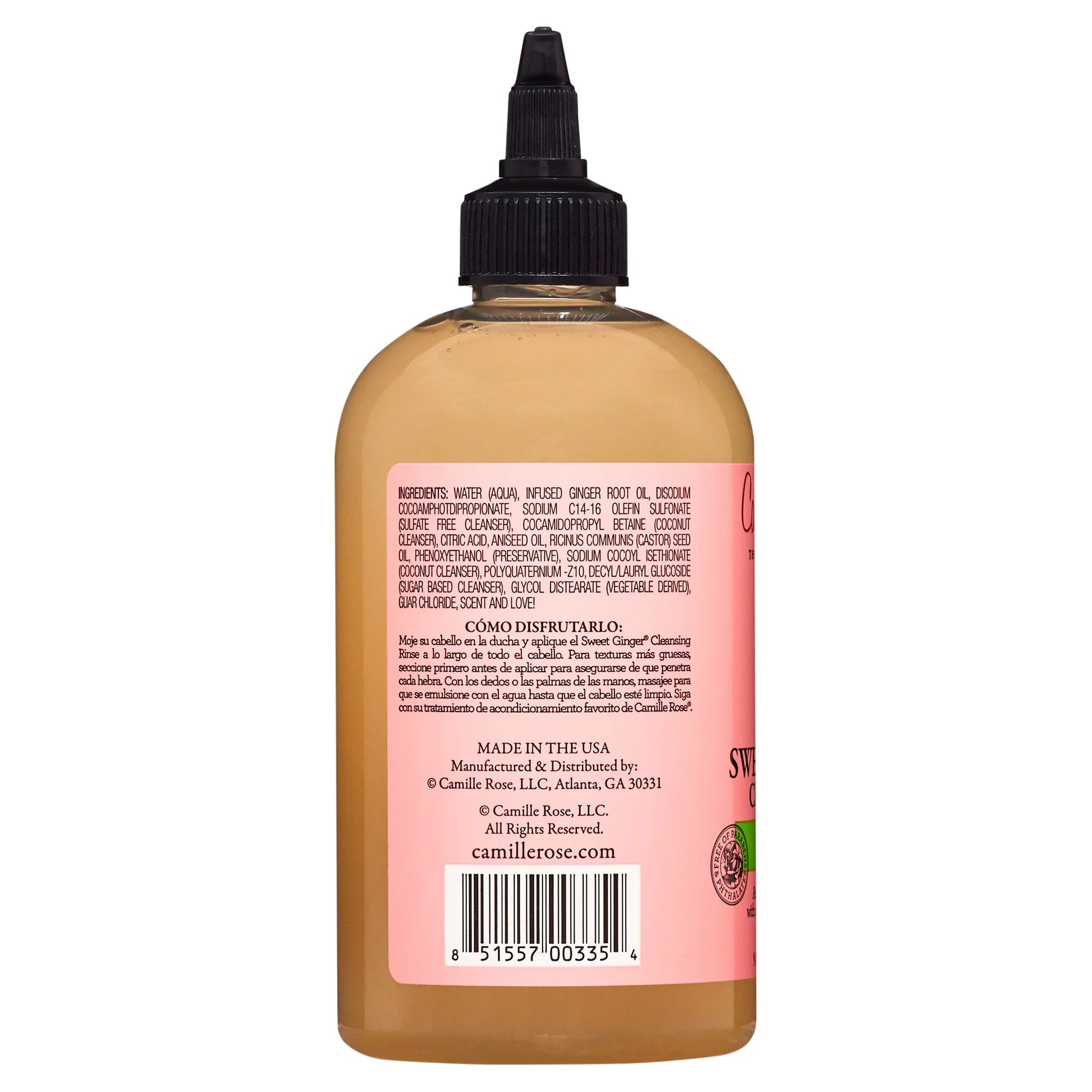 Sweet Ginger Cleanse & Refresh All Ages Cleansing Rinse with Ginger Root & Aniseed Oil, 12Oz