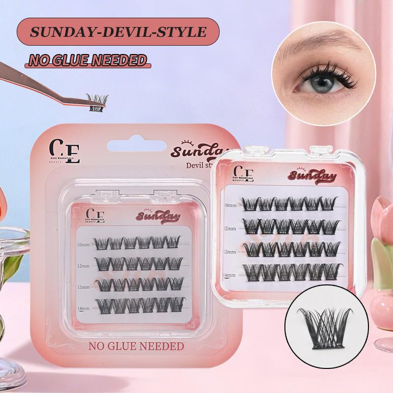 Buy 2 Get a Eyeliner-7 Days No Glue Needed Eyelashes Collection-No Glue Needed Lash Set - 7 Unique Styles for Natural to Glamorous Looks - Self Adhesive Lashes, Travel Friendly