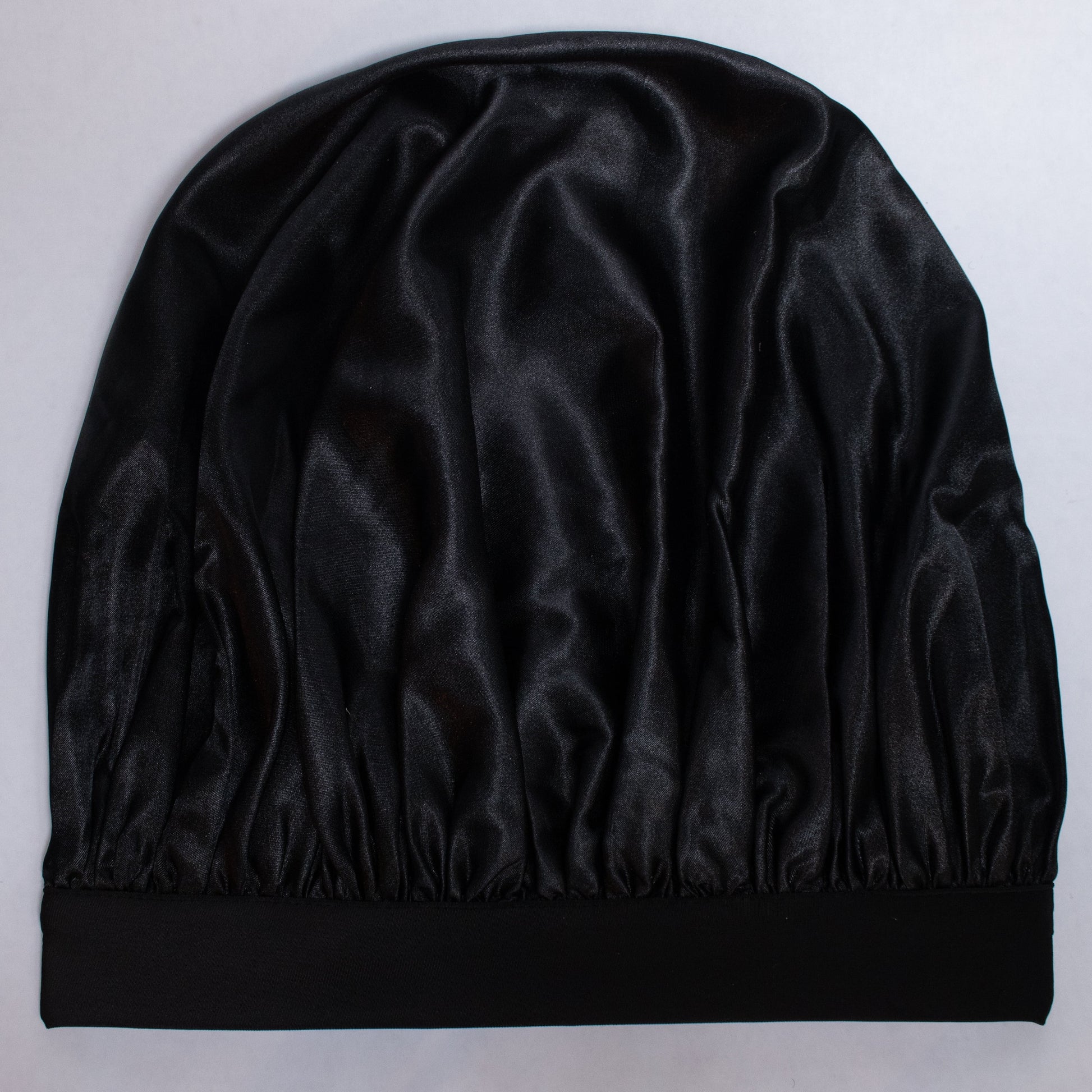 Jumbo Satin Bonnet, Black