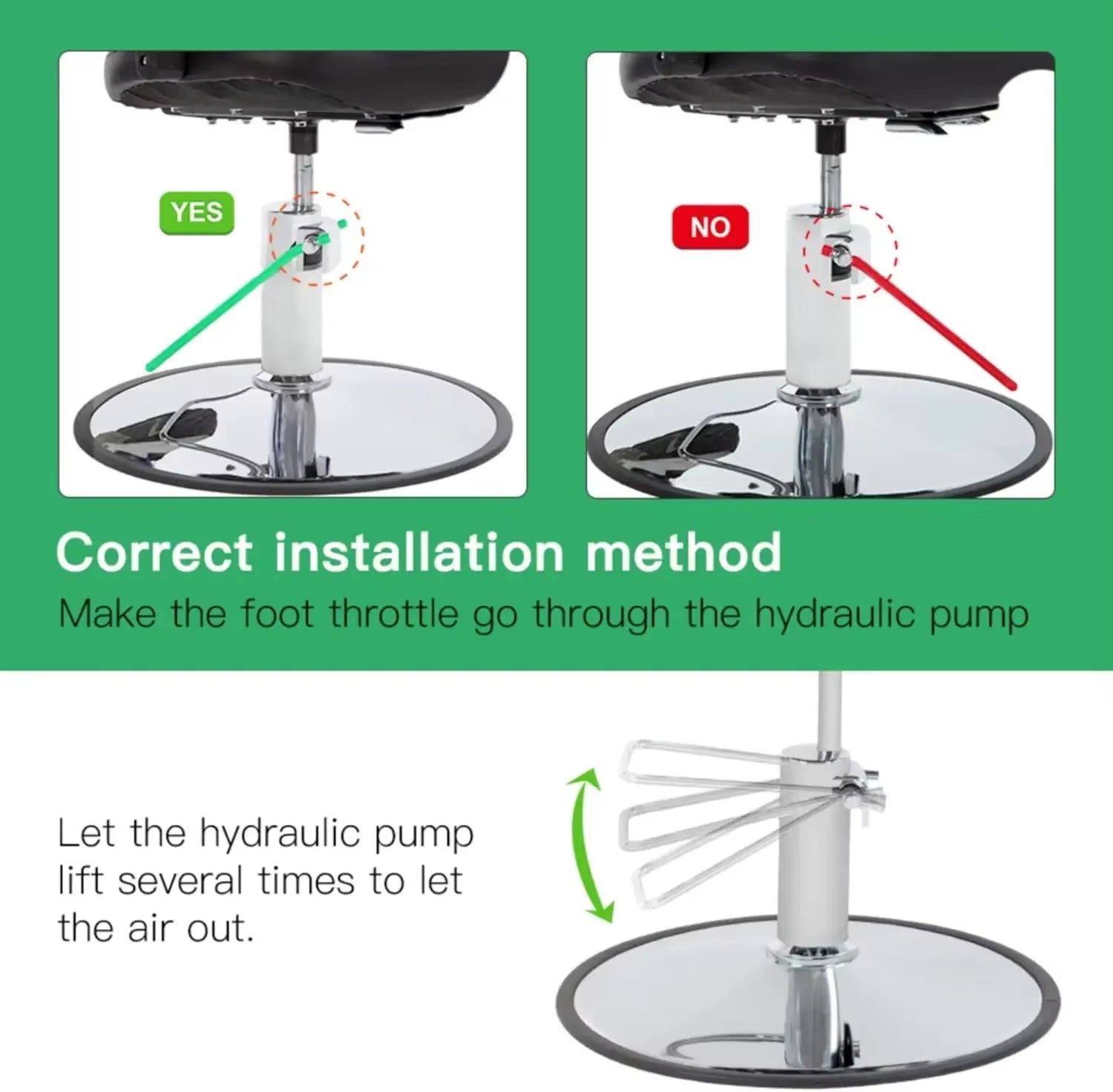 Premium 360° Swivel Barber Chair - Adjustable Styling & Shampoo Station for Hair Salons