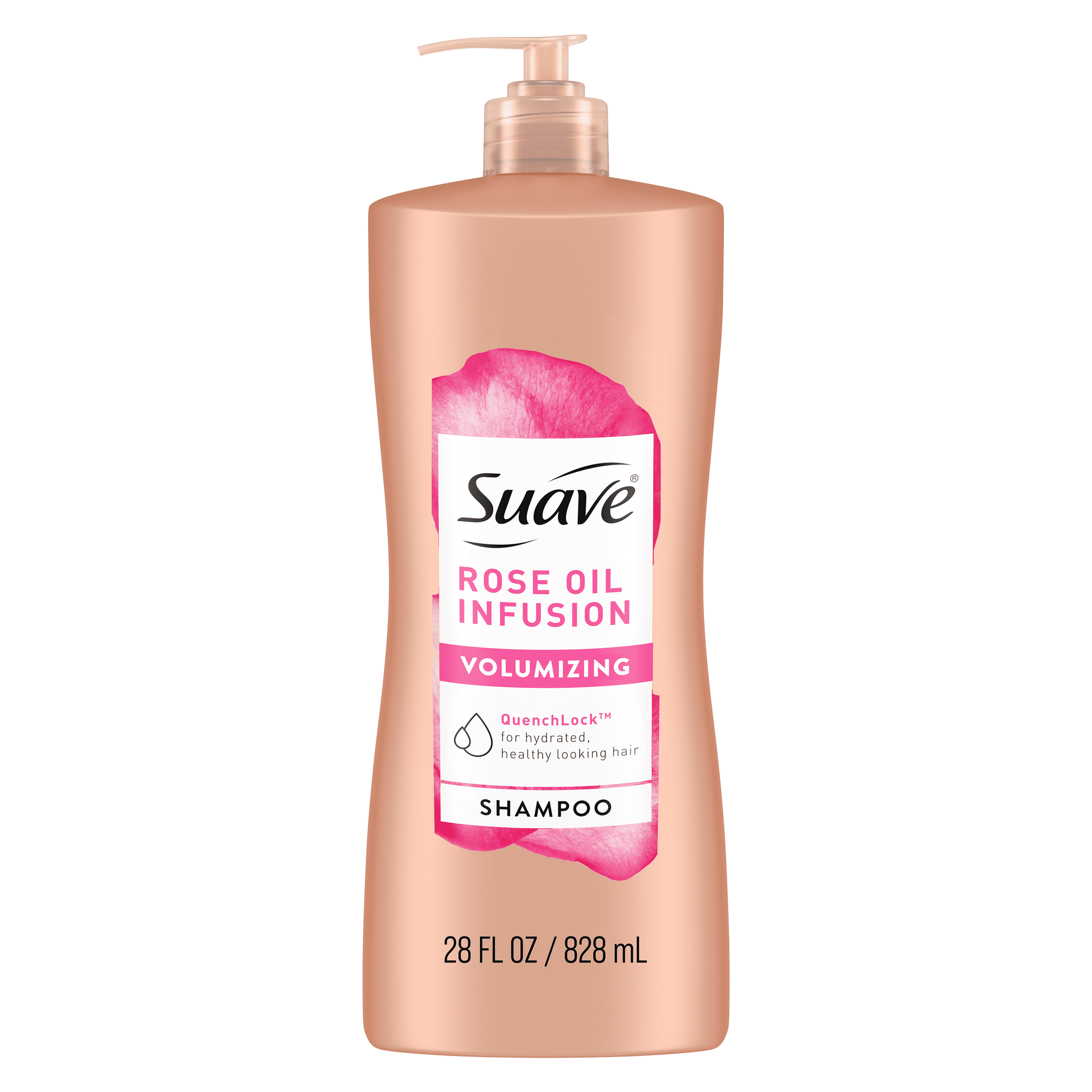 (4 Pack)  Professionals Rose Oil Infusion Shampoo with Pump, Volumizing, All Ages, 28 Fl Oz