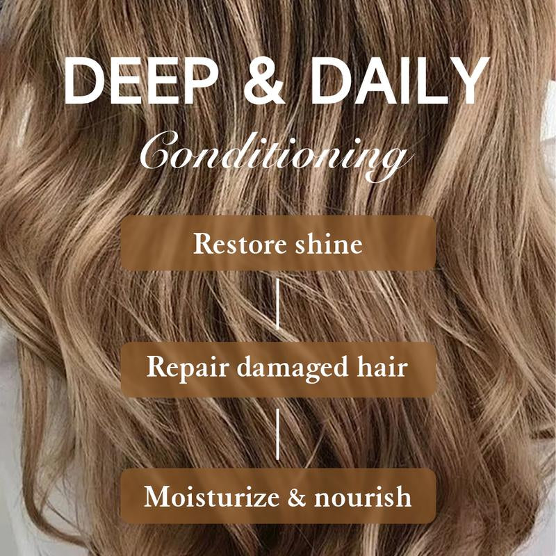 Aomimegel Simple Clean Hair Mask with Collagen and Argan Oil - Deep Repair Conditioner for All Hair Types, 300Ml