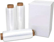 18" X 1000' 80 Gauge 2 Rolls Pallet Wrap Pre-Stretched Stretch Film Hand Shrink Wrap 1000FT