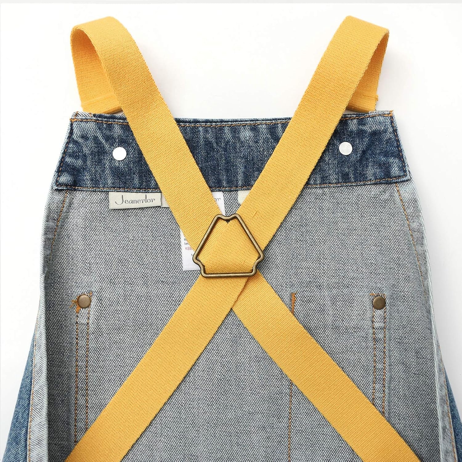 Denim Tool Apron for Women and Men Cross Straps Adjustable