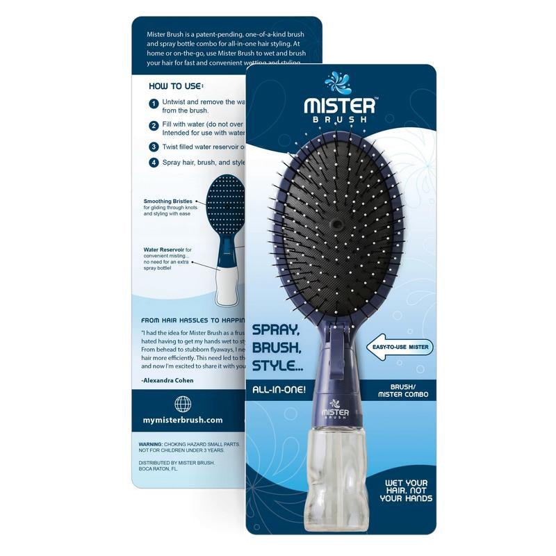 Mister Brush - 2-In-1 Brush/Mister Combo
