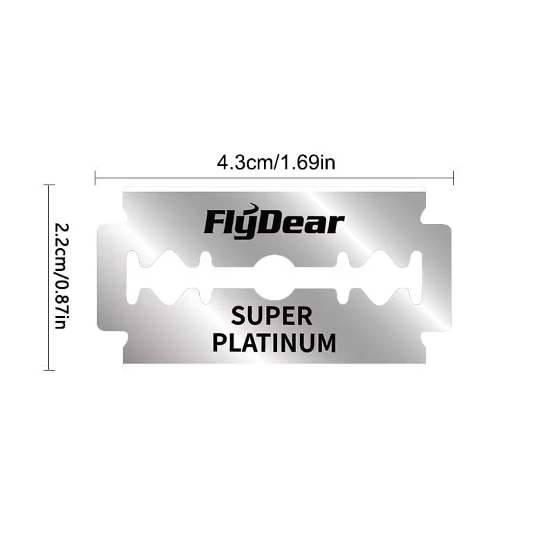 Razor Blades for Barbers,Double Edge Razor Blades,Men´S Safety Razor Blades for Shaving,Stainless Steel Professional Barber Tool