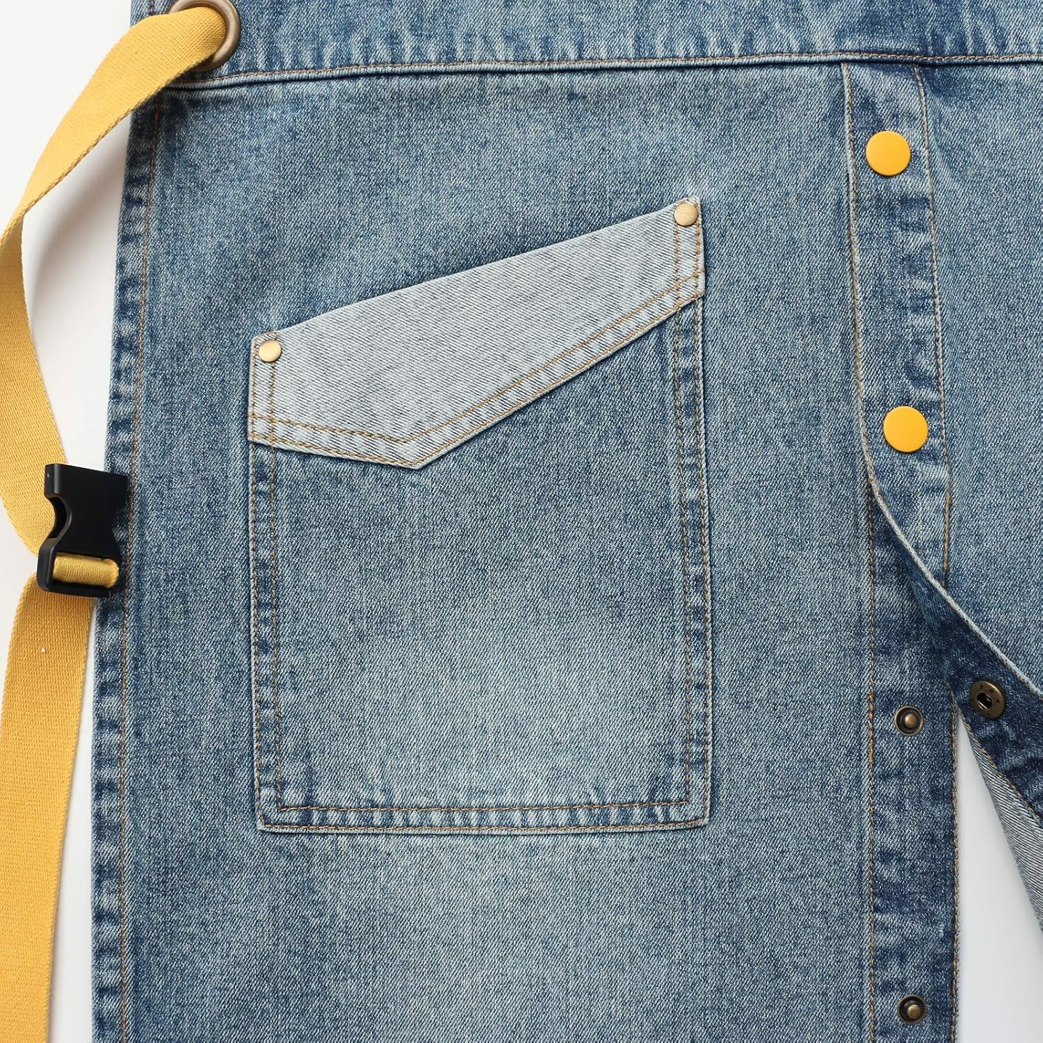 Denim Tool Apron for Women and Men Cross Straps Adjustable