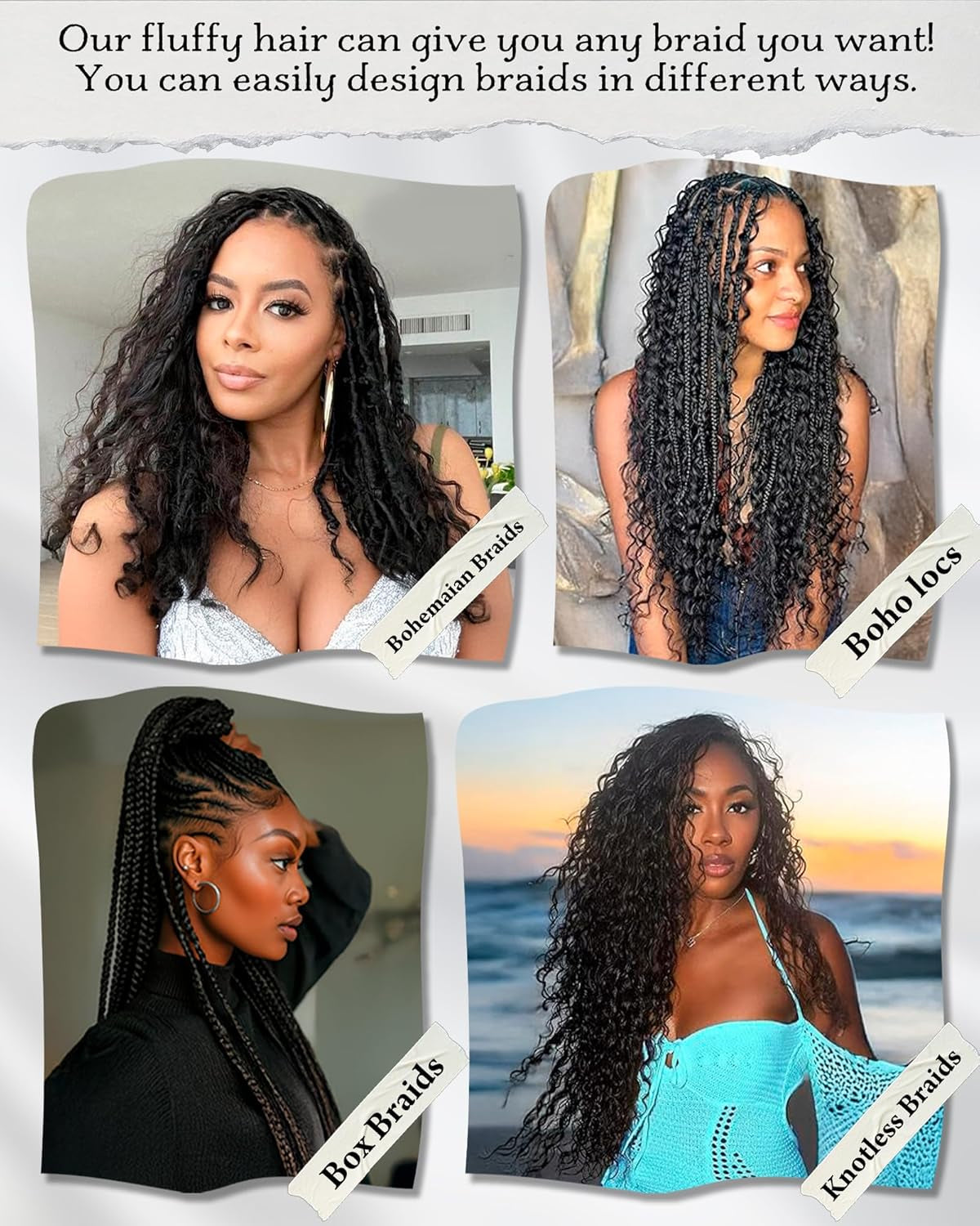 Deep Wave Bulk Braiding Hair-Wet and Wavy Human Braiding Hair,20 Inches 2 Bundle