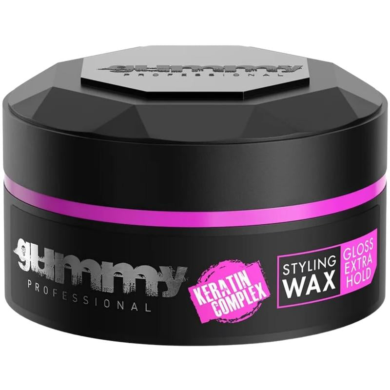Gummy Bright Max Hold Hair Styling Wax 5.07 Fl.Oz - Keratin Complex, 150 Ml