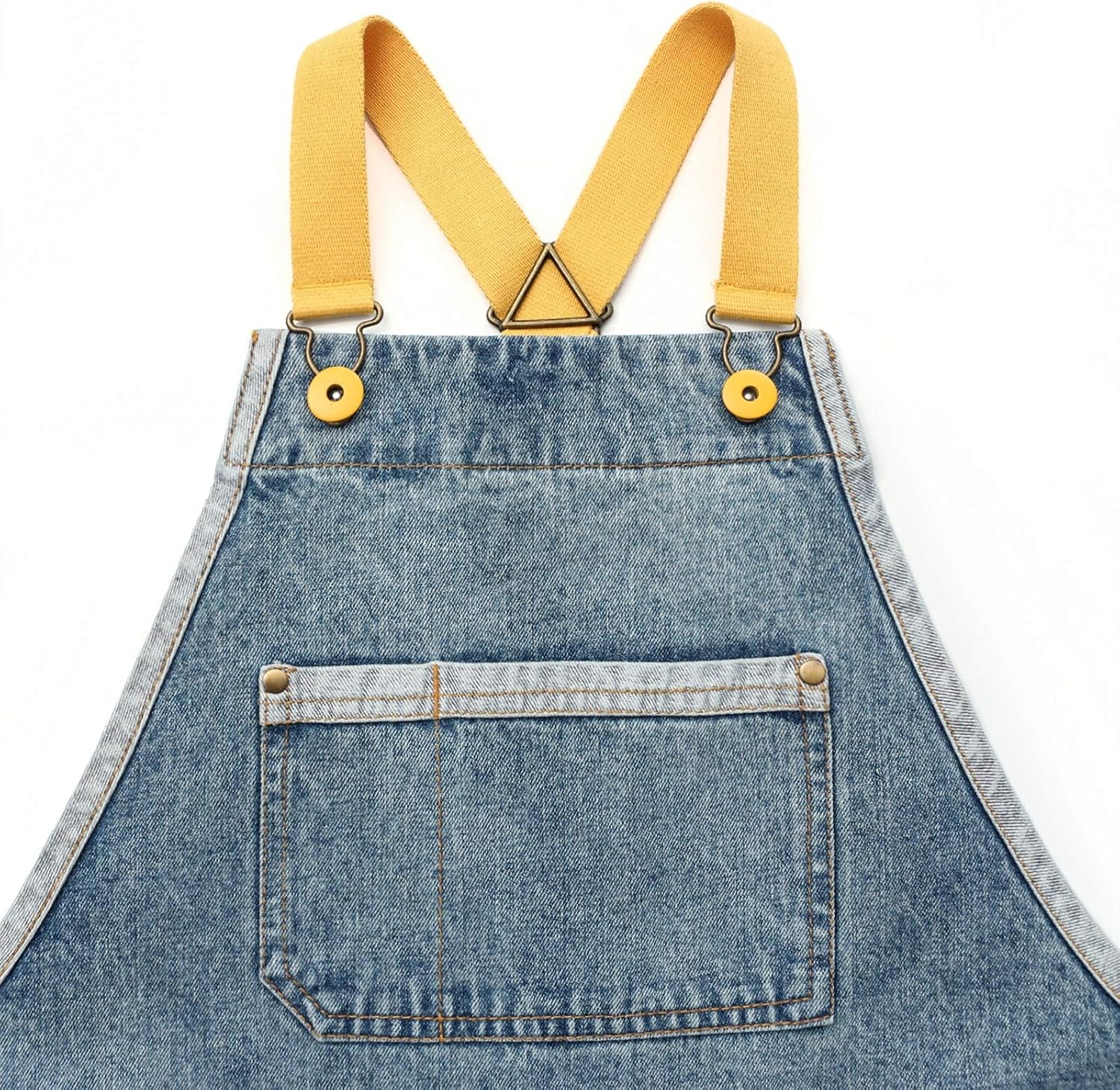 Denim Tool Apron for Women and Men Cross Straps Adjustable