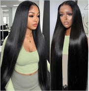 Straight Lace Front Wigs Human Hair 13X4 Hd Lace Front Wigs Human Hair Pre Plucked 180 Density Glueless Wigs Human Hair 28 Inch Lace Frontal Wigs Human Hair for Black Women