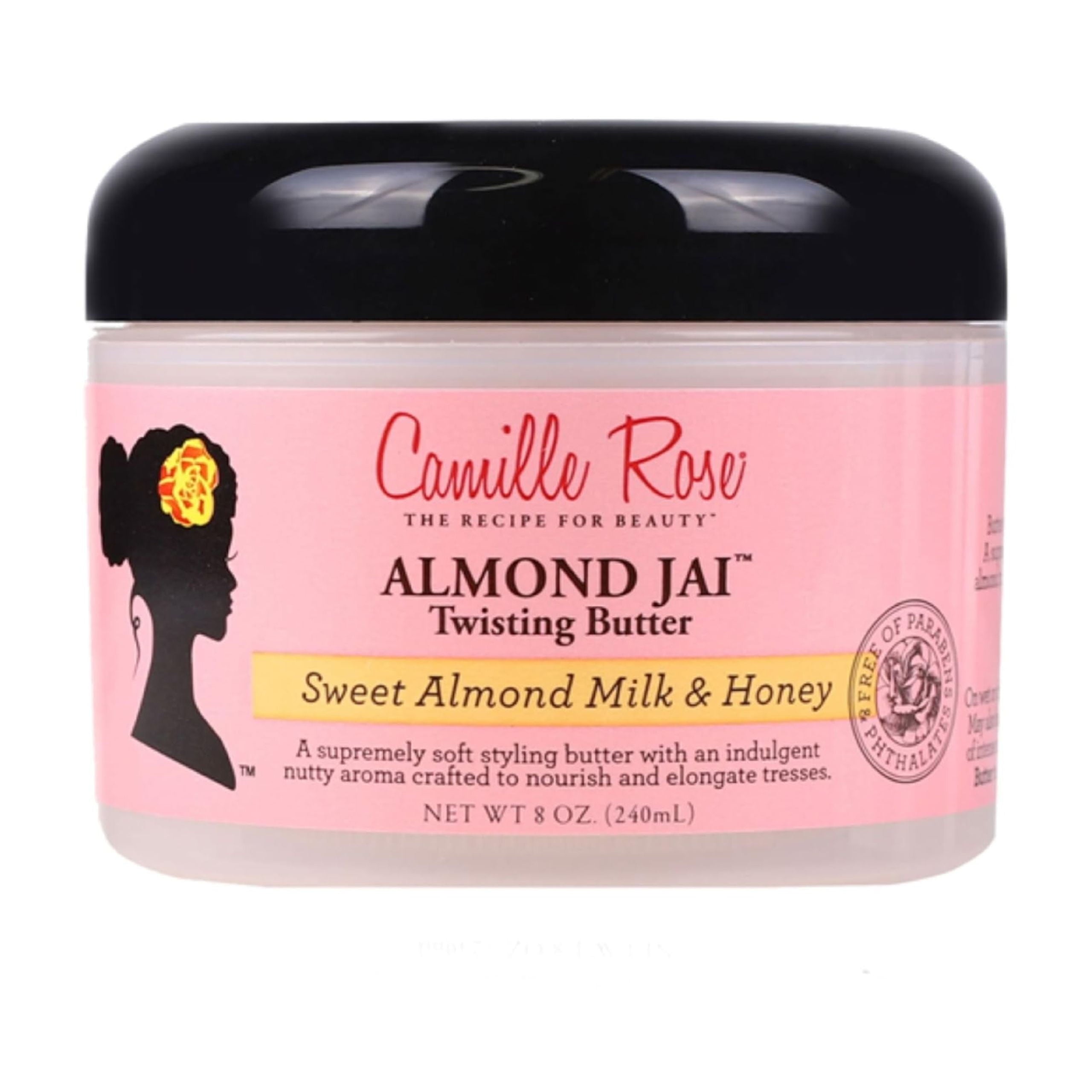 Almond Jai Twisting Hair Styling Butter, with Aloe and Honey, to Soften Smooth and Moisturize, for All Hair Types, 8 Oz C29