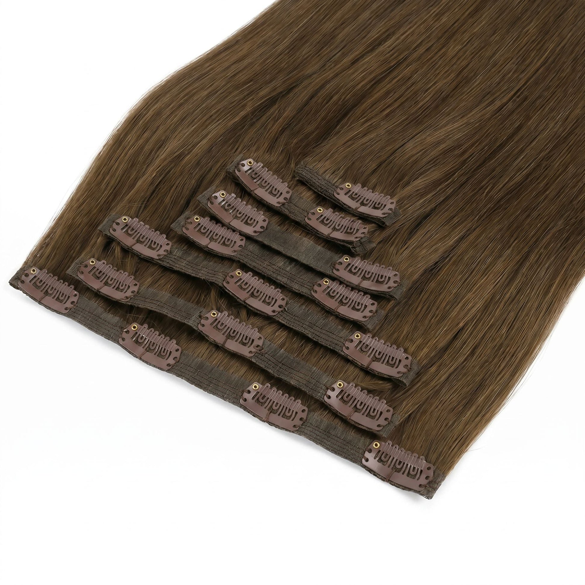 Chocolate Brown Invisible Clip-ins