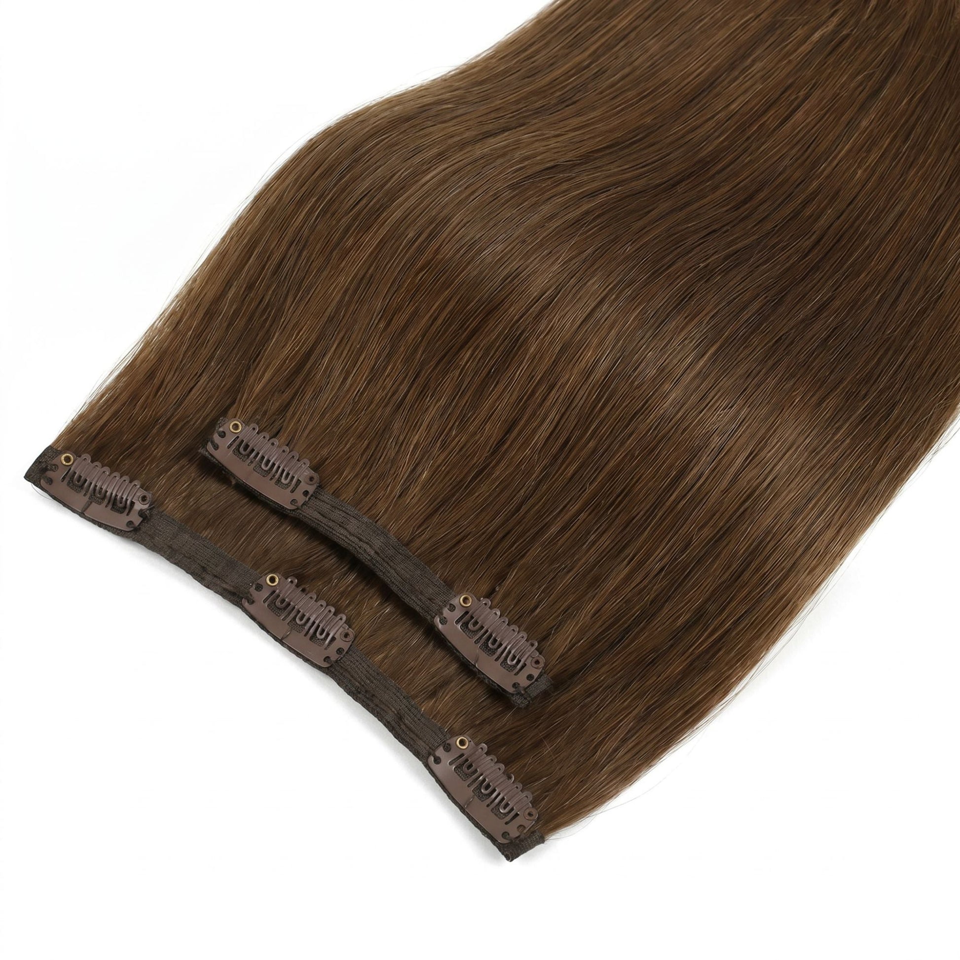 Chocolate Brown Seamless Clip-ins