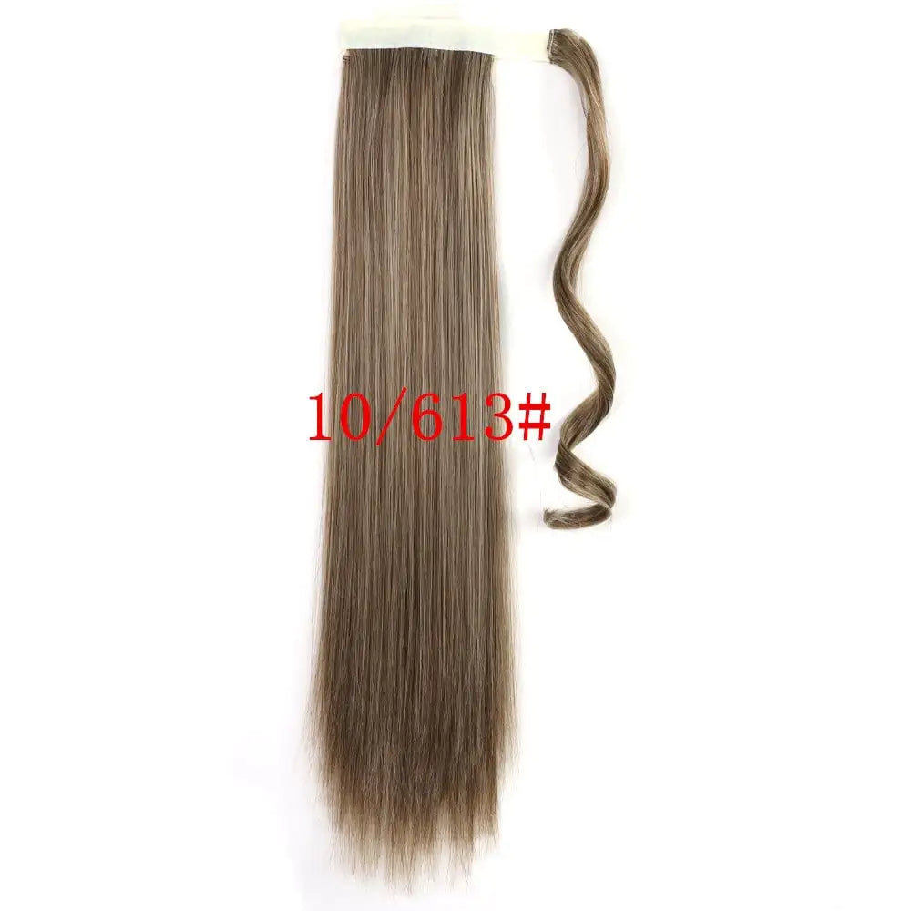 Heat Resistant Clip-In Long Straight Ponytail Extension
