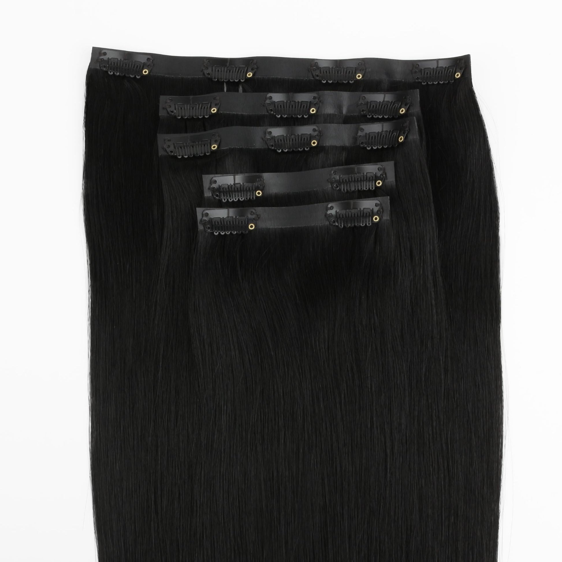 Jet Black Seamless Clip-ins