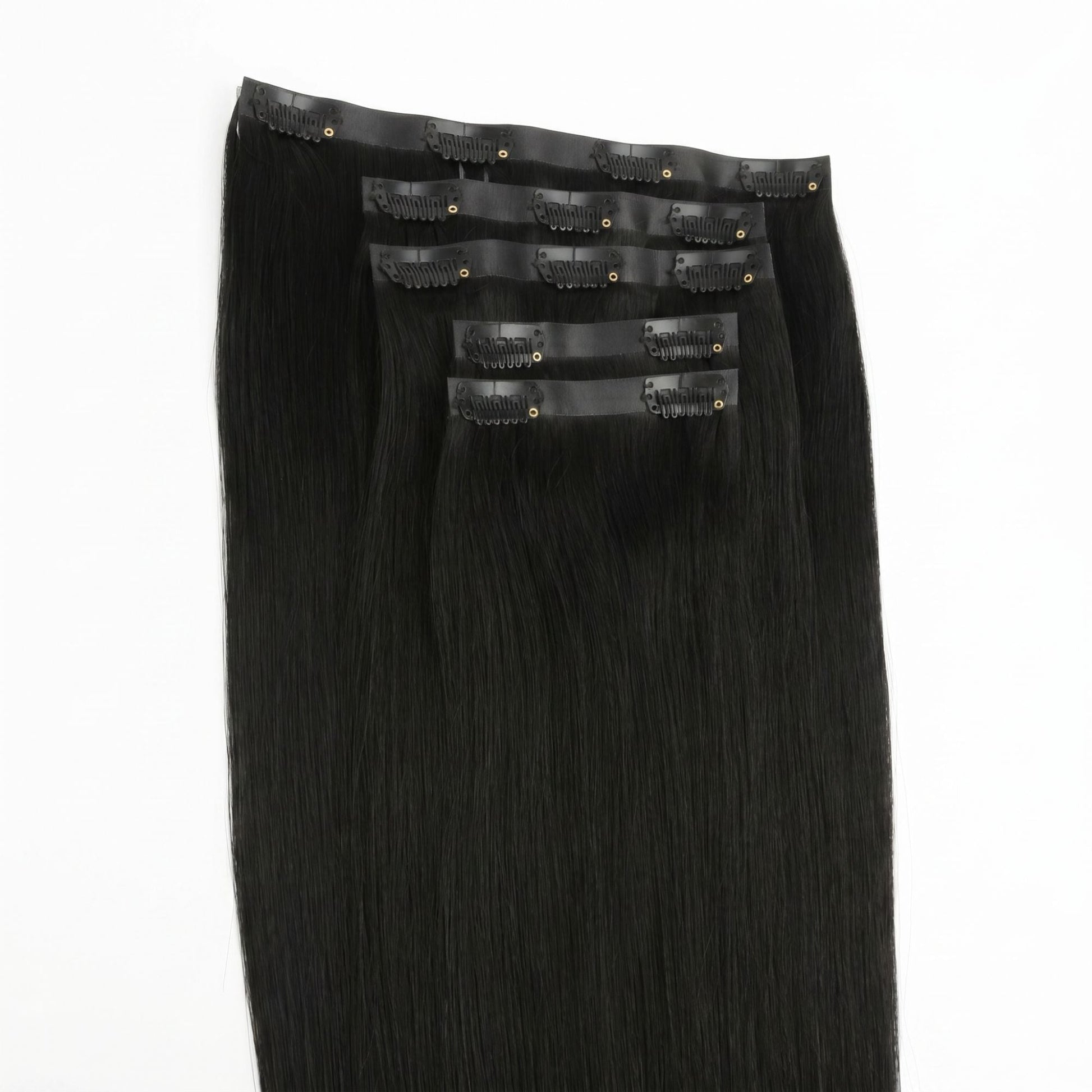 Jet Black Seamless Clip-ins