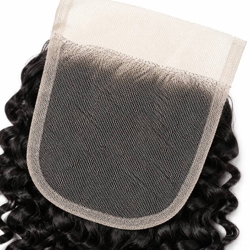 Kinky Curly 4x4 Transparent Lace Closure