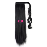 Heat Resistant Clip-In Long Straight Ponytail Extension
