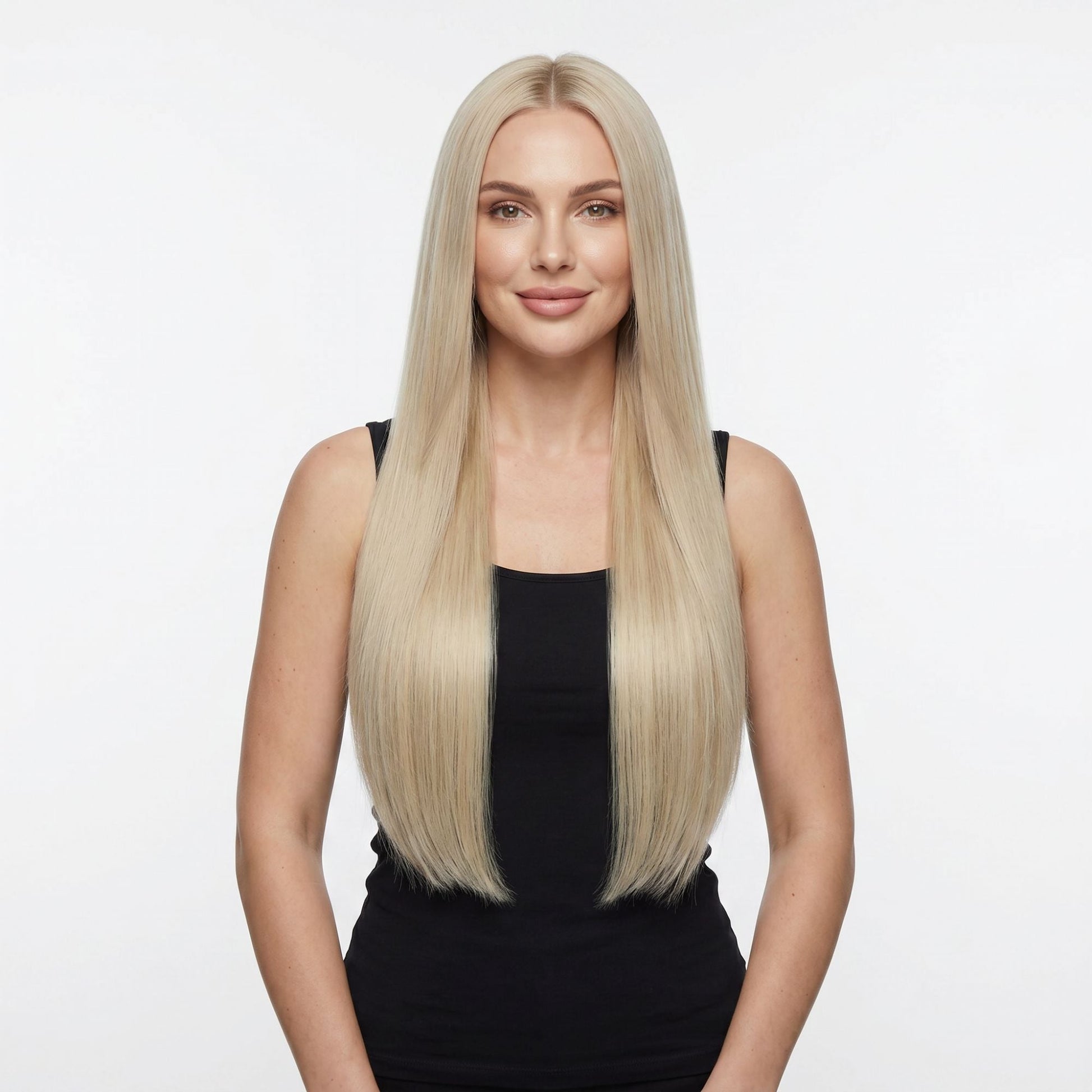 Warm Honey Blonde Invisible Clip-ins