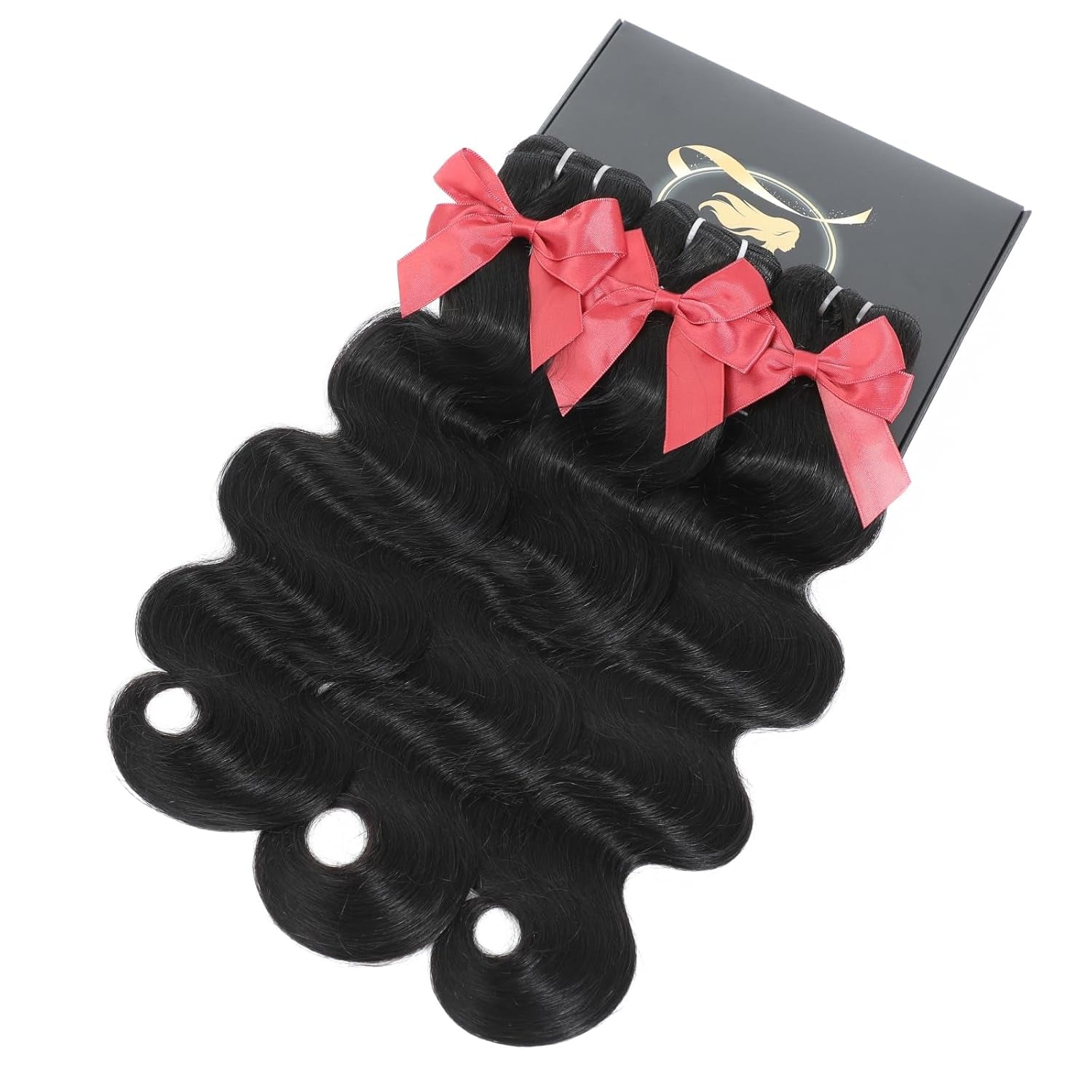 Raw Bundles Human Hair Body Wavy Human Hair Bundles 14 Inch Thick Ends No Tangle Shedding 15A Raw Indian Hair Triple Lifespan 3X