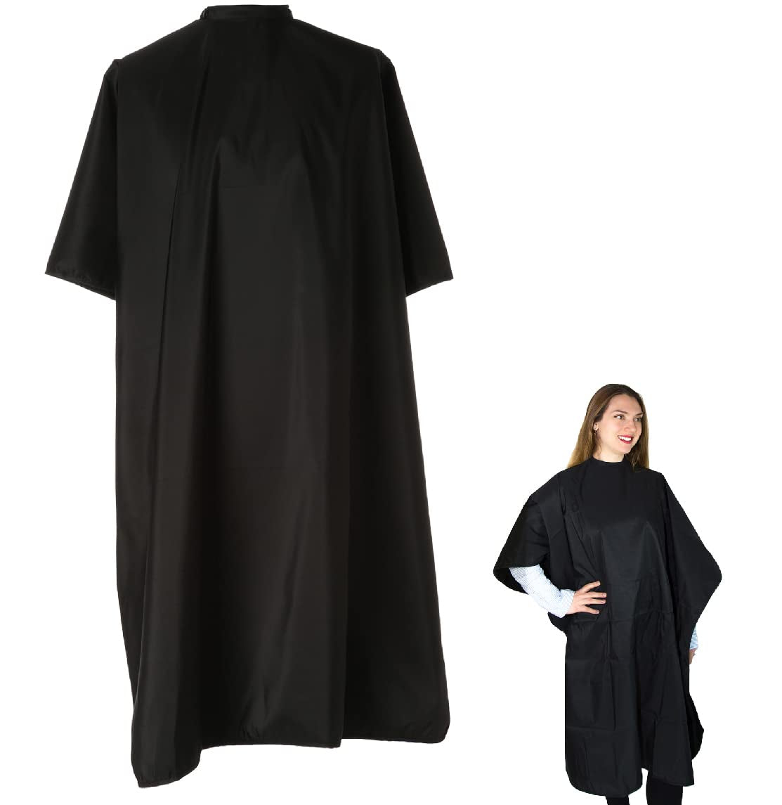 Hair Coloring Cape - Water-Resistant Salon Wear for Hair Dyeing, Cutting, and Styling - Lightweight, Durable Hairdresser for Adults - Professional Hairdressing Apparel for Salon or Home Use