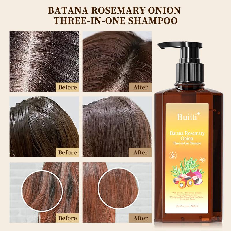 Buiiti Batana Oil Shampoo - for Hair Growth | Reduces Hair Loss | Rosemary Shampoo | Repairs, Strengthens, & Nourishes All Hair Types | Adds Shine & Leaves Hair Feeling Soft , (10.14 Fl Oz)