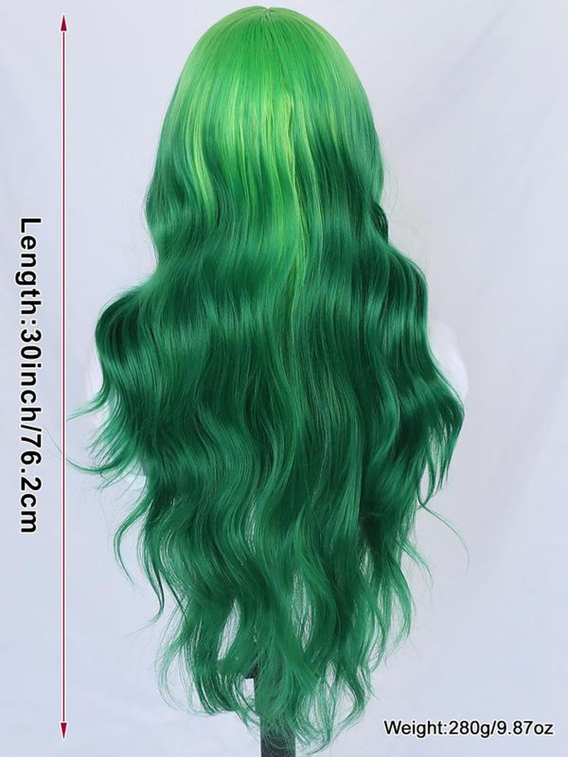 Long Body Wavy Wigs That Look like Real Hair, Gorgeous Fluffy Wigs without Bangs, Synthetic Wigs for Party, Water Wave Wigs