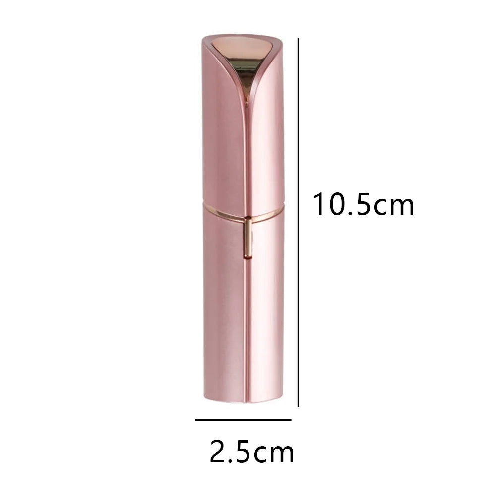 Facial Hair Remover for Women, Blush/Rose Gold Electric Face Razor for Women for Instant and Painless Hair Removal,Rose Gold,A49