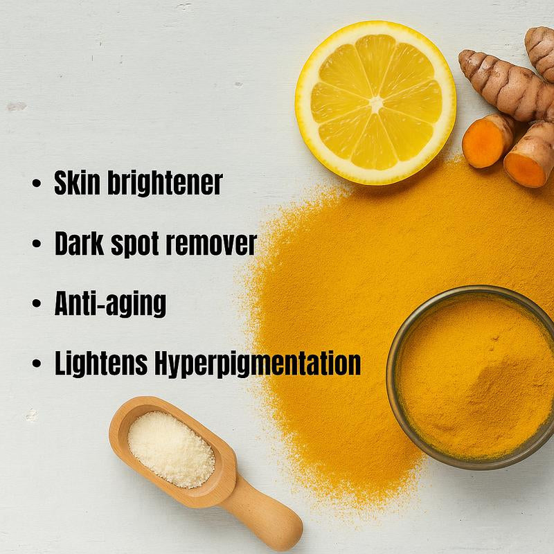 2 BAR PKG Turmeric Kojic Acid Soap - Gold Mango Kojic Acid Dark Spot Remover Soap Bars with Vitamin C, Collagen, Turmeric Complex Infused with Hyaluronic Acid, Vitamin E, Shea Butter, Olive Oil