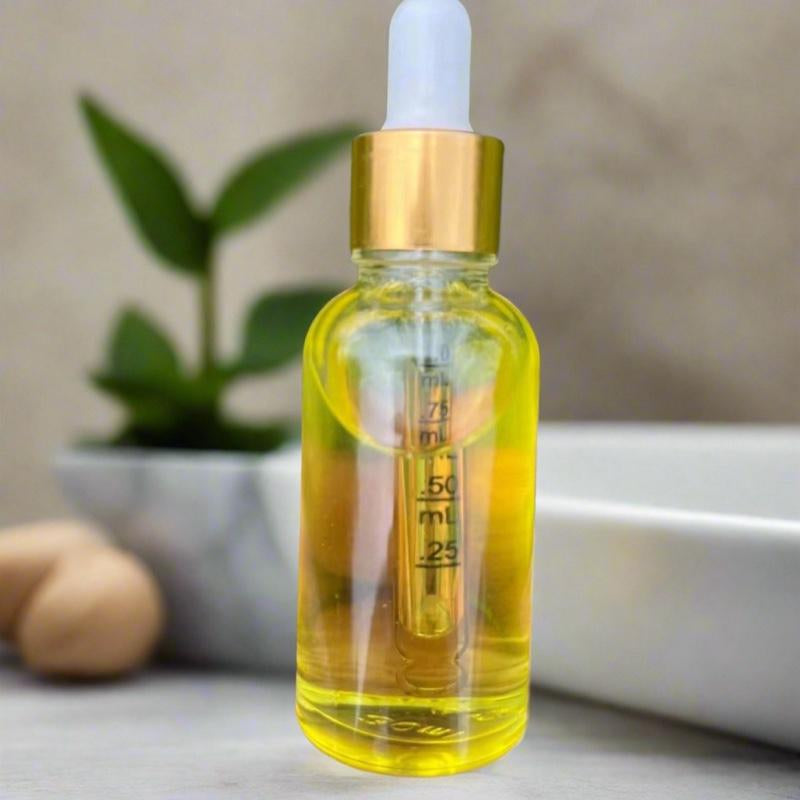 Turmeric Moisturizer and Oil Facial Set with Snow Mushroom and Ceramides for Hydrated and Nourished Skin - Moisture Care Products Moisturizer and Oil Skincare