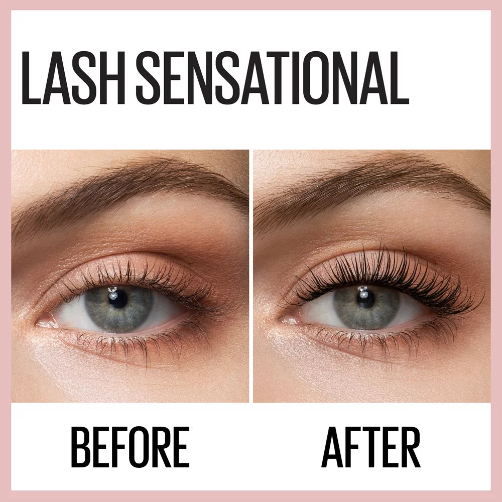 Lash Sensational Washable Mascara Makeup, Midnight Black, 0.32 Fl. Oz.