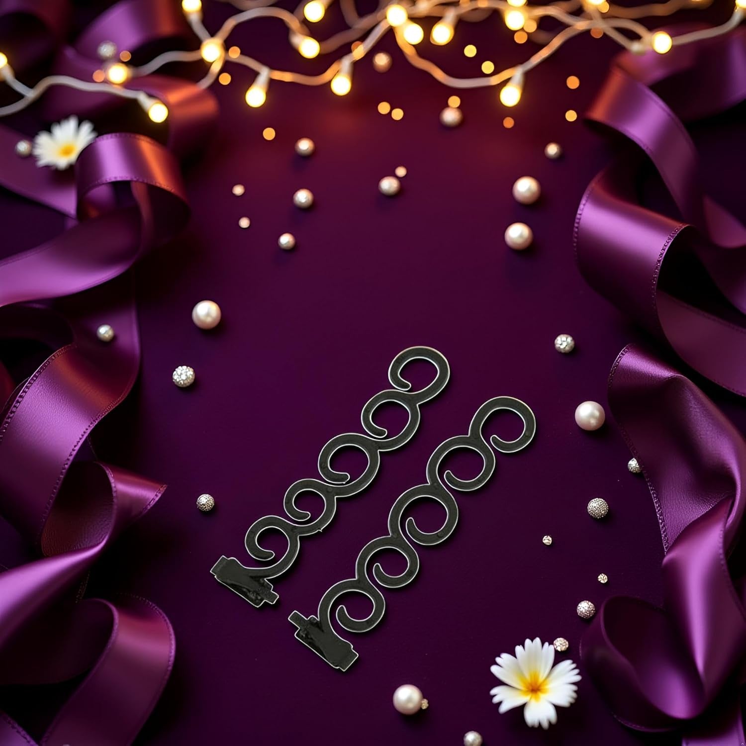 1 Pair Black DIY Styling Ponytail Maker French Braid Tool - Braiding Hair Styling Clip for Women and Girls