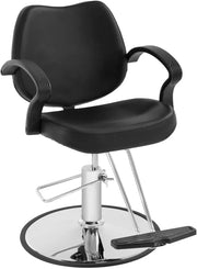 Premium 360° Swivel Barber Chair - Adjustable Styling & Shampoo Station for Hair Salons